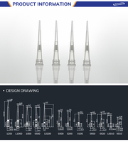Embouts de pipette filtrante grand volume emballés en boîte, 5/10 ml, à orifice étroit/large, allongés, stériles, compatibles avec les marques THERMO EPPENDORF, sans DNase/RNase