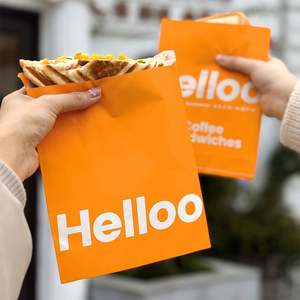 Bolsa de Papel Kraft Reciclable Ecológica con Logotipo Personalizado para Rebanadas de Pan, Sándwiches, Hamburguesas, Pasteles, Galletas y Tartas - Product Image 6