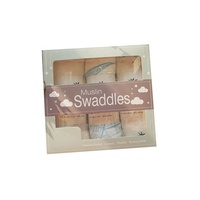Nouvelle marque bébé mousseline couvertures d'emmaillotage boîtes de rangement emballage avec fenêtre en plastique