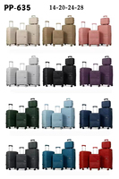 Ensemble de valises modernes de luxe imperméables en PP, légères, grande capacité, avec serrure TSA, en polyester, 4 pièces, ensemble de bagages à roulettes de voyage