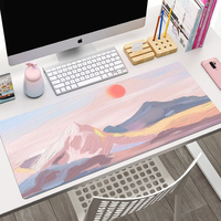 Grand tapis de souris de bureau XXL en tissu, base en caoutchouc naturel antidérapante, résistant à l'eau, surpiqué, sublimation personnalisée