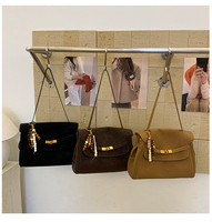 Sac bandoulière femme tendance printemps-été, nouveau style rétro, sac à main multifonctionnel en polyester avec fermeture éclair