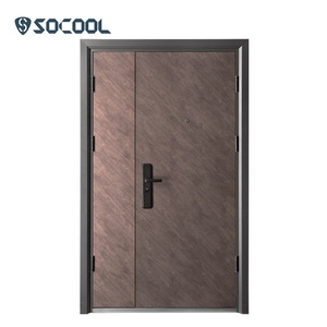 Delante de la casa principal de la puerta de <span class=keywords><strong>entrada</strong></span> diseños puertas de acero puertas de hecho en china moderno de doble puerta - Product Image 1