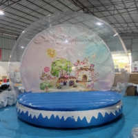 Cabine Photo Gonflable Personnalisable Transparente pour Noël, Diamètre 2m/3m/4m, Grande Vente