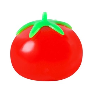 Jouet anti-stress en PU souple en forme de <span class=keywords><strong>tomate</strong></span> et d'œuf à double <span class=keywords><strong>jaune</strong></span>, en caoutchouc, balle de décompression en forme de fruit - Product Image 1