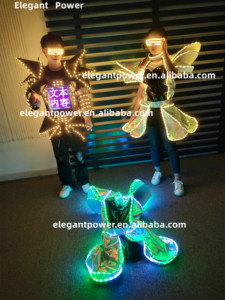 Disfraz de Robot Gigante con Luces LED, Traje de Baile Luminoso a Todo Color para Adultos, para Escenario - Product Image 1