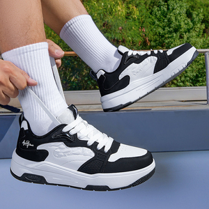 Baskets compensées en <span class=keywords><strong>cuir</strong></span> blanc pour femme, nouvelle mode 2026, chaussures de qualité supérieure, baskets à plateforme décontractées pour femme - Product Image 6