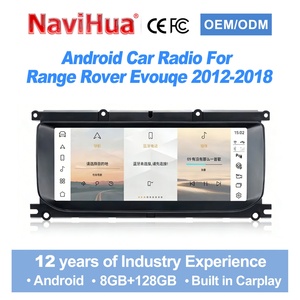Autoradio Android Navihua 10,25 pouces avec panneau de commande de climatisation pour Range Rover Evoque 2012-2018, commande de climatisation, GPS, multimédia - Product Image 1