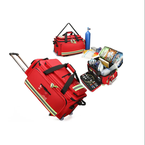 <span class=keywords><strong>AMAIN</strong></span> Trousse de premiers soins rétractable pour bagages Valise à roulettes Sac médical à poignée télescopique Sac à dos médical de grande capacité - Product Image 1