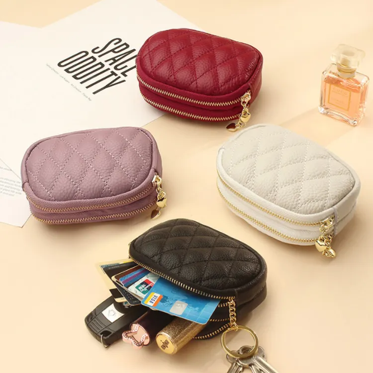 Factory custom Women Fashion Leather Coin Purse Card Holder Wallets Female High Quality Money Bag PU Coin Purse
