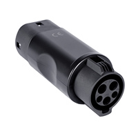 Adaptateur EV Type 1 vers Type 2 32A, convertisseur de chargeur T1 vers voiture T2 220V pour la recharge des véhicules électriques USA J1772