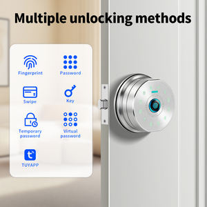 <span class=keywords><strong>Serrure</strong></span> de porte intelligente avec carte IC, code d'accès par empreinte digitale pour système de sécurité domestique intelligent, compatible avec Alexa Google Home WiFi Hub - Product Image 5