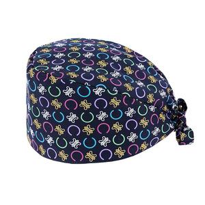 Cappello da Lavoro Regolabile per Uniformi Mediche da Donna, con Bottoni, Fascia Elastica e Laccio Posteriore in Tessuto Jersey - Product Image 6