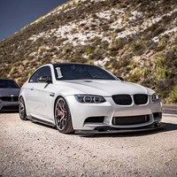 Becquet avant en fibre de carbone poli personnalisé pour E90 E92 E93 M3, accessoires de carrosserie