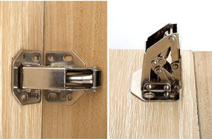 Charnières à ressort à fermeture douce à 90 degrés, montage en surface, installation facile, charnières de placard de cuisine dissimulées - Product Image 4