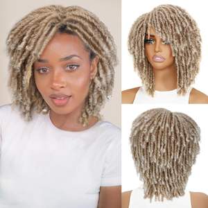 Popular peluca sintética Africana Dreadlock <span class=keywords><strong>con</strong></span> rizos en espiral y <span class=keywords><strong>trenzas</strong></span> retorcidas para mujeres <span class=keywords><strong>africanas</strong></span> - Product Image 5