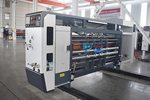 Tự động các tông sóng hộp <span class=keywords><strong>carton</strong></span> làm máy đóng gói Hộp bánh pizza máy in - Product Image 5