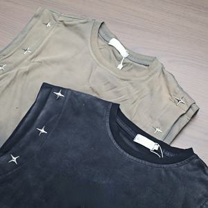 Camiseta sin mangas de algodón 100% de alta calidad personalizada para hombre, estilo vintage lavado, diseño con remaches, talla grande, venta al por mayor - Product Image 4