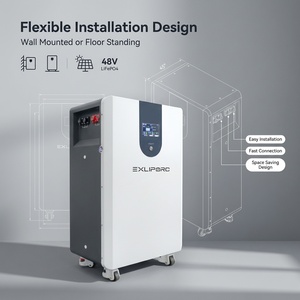 Système de batterie au lithium <span class=keywords><strong>SolarMax</strong></span> 10 kW pour toute la maison avec surveillance intelligente par application, montage mural, stockage d'énergie domestique LiFePO4 15 kWh - Product Image 3