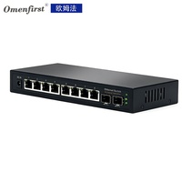 Switch Ethernet Tanpa Manajemen Pabrik Langsung 8*2.5G RJ45 POE +2 *10 Gigabit SFP+ Ports POE Switch DC 48V dalam Switch 2.5g Switch 10Gb