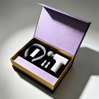 Boîte cadeau personnalisée à clapet avec couvercle magnétique et insert blister pour l'emballage de marques de masseurs et de produits bien-être