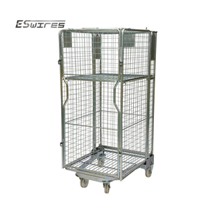 Nhà máy tùy biến kim loại mạ kẽm hậu cần lưu trữ dây thép lưới an ninh đầy đủ một khung CuộN <span class=keywords><strong>Pallet</strong></span> - Product Image 1