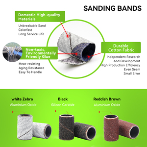 Factory Wholesale Sanding Bands Mandrel Bit Custom 100PCS 500PCS 3.1MM <strong>Pink</strong> Small Nail <strong>Drill</strong> Sanding Bands - Product Image 3