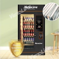 Distributeur automatique de boissons alcoolisées intelligent sans espèces, vin rouge, bière, XO, avec lecteur de cartes
