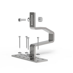 Crochets pour carreaux solaires en métal à <span class=keywords><strong>prix</strong></span> d'usine Accessoires de support de rail inférieur - Product Image 1