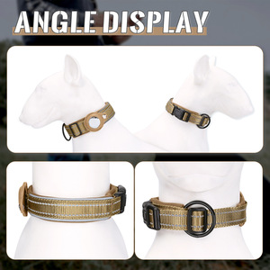 <span class=keywords><strong>Collier</strong></span> pour chien robuste, rembourré et réfléchissant, avec motifs personnalisables, compatible Airtag et GPS. DEM/DOM disponible. - Product Image 6