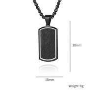 Collier en acier inoxydable 316L doré et noir avec texture en relief, chaîne rectangulaire, bijoux pour hommes et femmes, vente en gros, personnalisation OEM