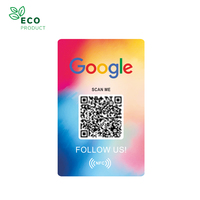 Benutzer definierter Druck Google Reviews-Karte NFC NTAG 213 NTAG 215 NTAG 216 Google Play-Geschenk karte