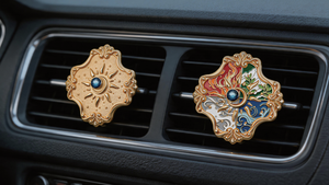 Diffuseur de parfum élégant pour voiture avec clip de fixation sur grille d'aération, design note de musique, désodorisant spécial pour sortie d'air de voiture - Product Image 5