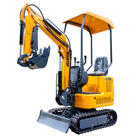 Mini-excavatrice HT10A de 1 tonne, certifiée CE EPA, nouvelle excavatrice sur chenilles hydraulique, petite excavatrice pour travaux agricoles et de construction de jardins