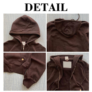 เสื้อฮู้ดซิปผู้ชาย KingSen รุ่นสปริง ผ้าถักเนื้อหนัก 100% คอตตอนบุซับใน ทรงโอเวอร์ไซส์ หลวม สวมใส่สบาย เป็นมิตรต่อสิ่งแวดล้อม เหมาะสำหรับการพิมพ์ลาย - Product Image 6