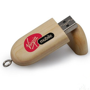 Clé USB 2.0 en bois écologique – Chiffrée, haute vitesse, en stock, coffret avec options noyer, érable, bambou - Product Image 6