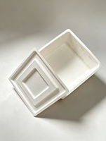 Boîte moulée en pâte à papier biodégradable et écologique de qualité supérieure avec logo personnalisé