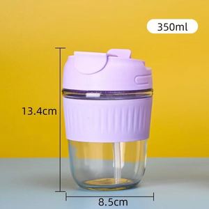 Vaso de vidrio doble personalizado al por mayor, de alto valor, para beber directamente en la oficina, ideal para fiestas, senderismo, servir leche, té, café y agua. - Product Image 3