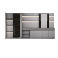 Mobilier de bureau design léger et luxueux Table de direction noire de haute qualité Bureau de patron de luxe moderne pour PDG