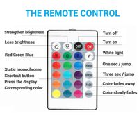 Lampe Palet RGB Bambu Lab avec Télécommande, LED Rechargeable USB, Lumière pour Imprimante 3D, Éclairage Fin Sous-Meuble et Plan de Travail