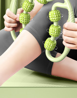Rouleau en mousse à 9 roues pour fitness, gym, yoga, massage musculaire, relaxation des bras, des jambes, du cou, du corps, équipement sportif
