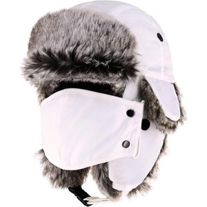 Gorro Ushanka impermeable para invierno con orejeras de piel sintética y correa para la barbilla, para clima frío al aire libre, ajuste unisex. - Product Image 1