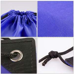 Custom Logo Nylon <b>Drawstring</b> Gift Bag <b>Backpack</b> Recycled Waterproof 210D Polyester <b>Drawstring</b> Bag - Product Image 4