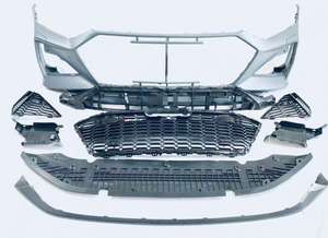 Adatto per modelli <span class=keywords><strong>Audi</strong></span> A6 S6 <span class=keywords><strong>RS6</strong></span> dal 2019 al 2023, aggiornato con cornici paraurti anteriori e posteriori e deflettori posteriori, kit carrozzeria Geshan - Product Image 3