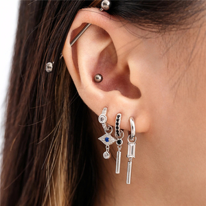 Accesorios DIY para Joyería: Nuevos Dijes de Plata de Ley 925 con Estrella, Luna, Circonita y Perlas para Pendientes de Aro - Product Image 4