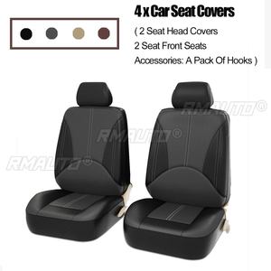 Housses de siège avant universelles en cuir PU pour voiture, housses de siège arrière de haute qualité pour voiture, protection de siège auto pour intérieur de voiture - Product Image 3