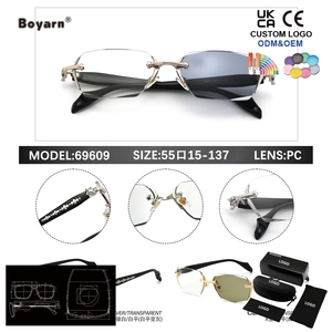 <span class=keywords><strong>Gafas</strong></span> <span class=keywords><strong>de</strong></span> Sol Fotocromáticas Boyarn con Marco Cuadrado, Protección UV400 <span class=keywords><strong>de</strong></span> Alta Calidad, Estilo Retro Unisex para Adultos - Product Image 4