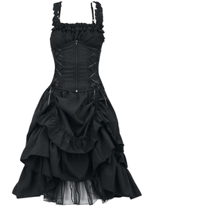 Vendita calda Gothic Gonna a sfera vestito <span class=keywords><strong>da</strong></span> donna Vintage Goth Steampunk retrò principessa di Halloween senza maniche <span class=keywords><strong>film</strong></span> TV - Product Image 1