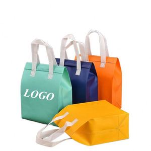 Sac isotherme en aluminium personnalisé avec logo, sac d'emballage promotionnel non tissé sur mesure en gros - Product Image 6