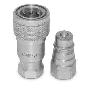 Acopladores Rápidos Agrícolas Serie ISO 5675, Rosca NPT de 1/4 Pulgada, Juego de Acopladores Rápidos Hidráulicos Giratorios de 1/4 Pulgada para Agricultura - Product Image 2
